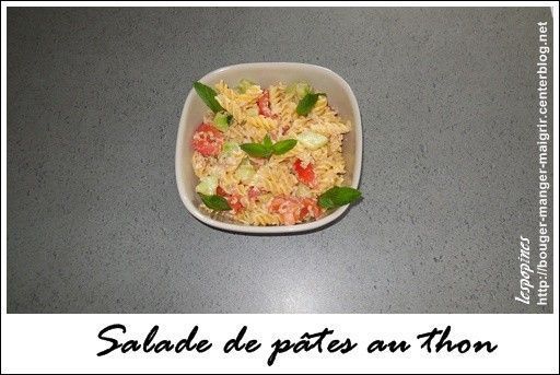 recette de salade de pâtes au thon