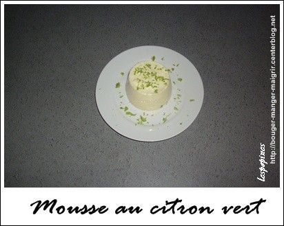recette de mousse au citron vert