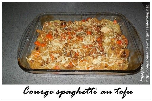 recette de courge spaghetti au tofu 