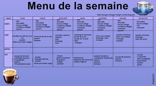 Programme Menu Minceur Semaine - vexabuz.over-blog.com Programme Menu Minceur Semaine - vexabuz.over-blog.com