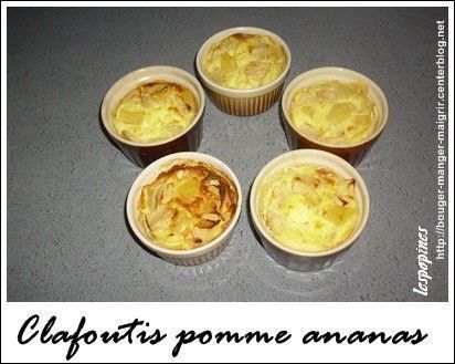 recette de clafoutis pomme ananas