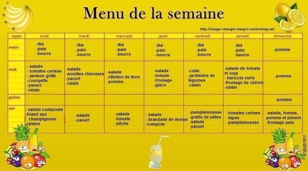 Menu du 1er aout au 7 aout 2011 - Centerblog Menu du 1er aout au 7 aout 2011 - Centerblog
