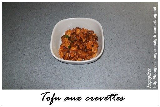 recette de tofu aux crevettes
