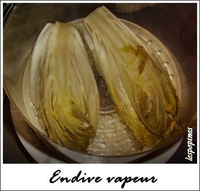 recette d'endive à la vapeur
